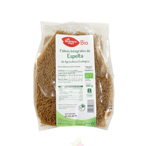 Fideos finos espelta integral Castagno 500 gr